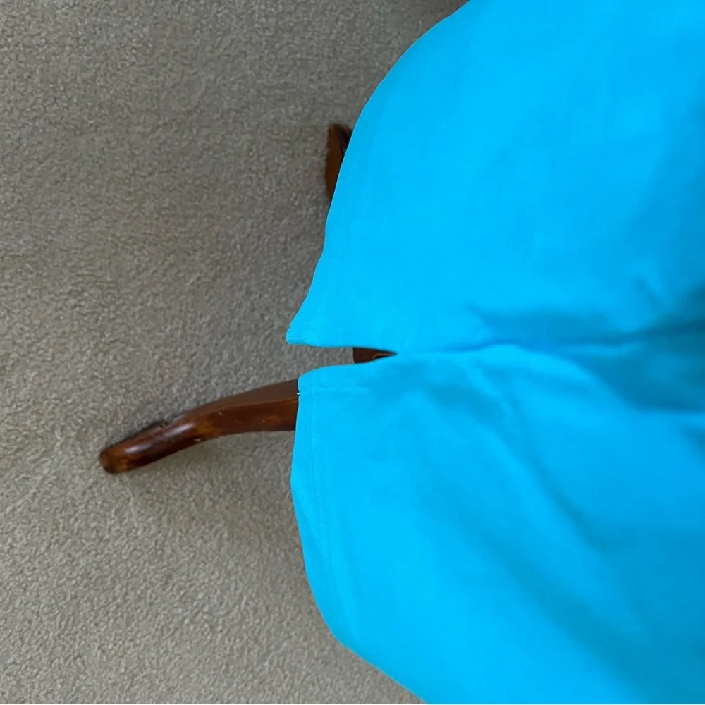 Lands End Swimsuit Cover-up Sleeveless Shift Turquoise Dress Cruise Wear size 3X - Picture 5 of 6